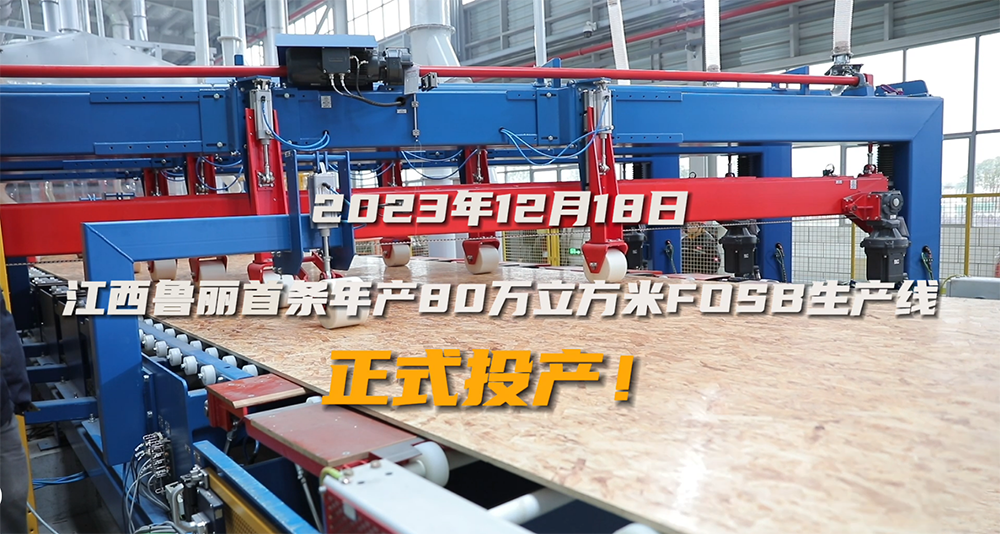 江西魯麗首條年產(chǎn)80萬立方米FOSB生產(chǎn)線正式投產(chǎn)